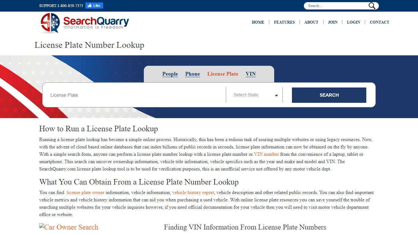 License Plate Lookup - 100% Free License Plate Search Tool - SearchQuarry